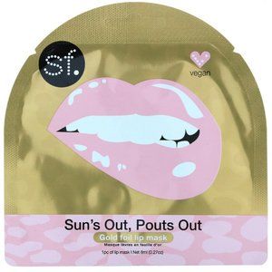 Sun’s Out Pouts Out Gold Foil Lip Mask, Set of 3
